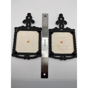 Vintage Enesco Japan Irish Blessing Cast Iron Ceramic Trivet Set of 2 image 4