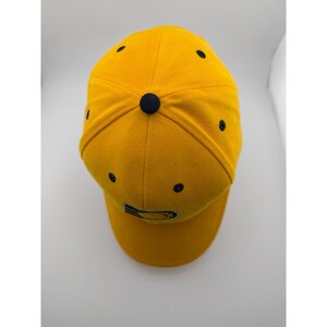Gorra de béisbol ajustable bordada en amarillo y azul marino de los Indiana Pacers imagen 3