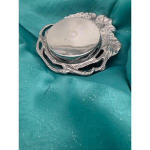 Arthur Court 1992 Grapevine Aluminum Wine Bottle Coaster Silver Tone Barware image 4