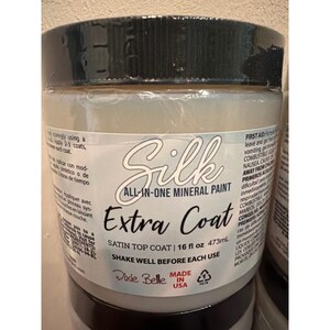 Dixie Belle Silk All-In-One Mineral Paint Extra Coat Satin Top Coat 16oz 4 left image 2