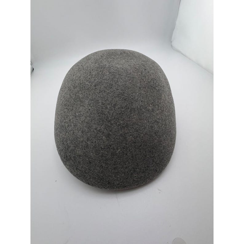 Hats in the Belfry Mens Gray 100% Wool Flat Cap Ivy Driving Hat Large USA Made image 1