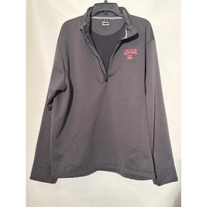 Under Armour Men's XL Gray Quarter Zip Pullover Athletic Shirt image 6