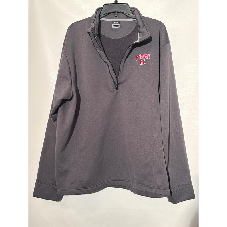 Under Armour Men's XL Gray Quarter Zip Pullover Athletic Shirt image 6