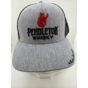 Casquette trucker Pendleton Whisky Gray Black Mesh Bucking Horse Snapback image 1