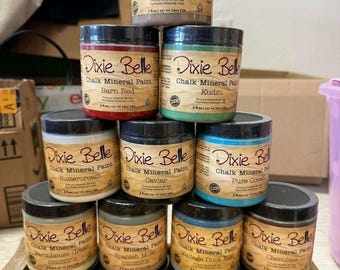 Dixie Belle Chalk Mineral Paint 8oz Assorted Colors Furniture DIY Craft Paint