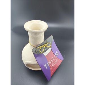 Portavelas FloraCraft Timeless Accents para velas pequeñas BRH85001 color marfil imagen 5