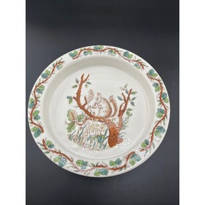 Vintage Tiffany & Co Johnson Brothers Squirrel Pie Dish England 6.5 Inch image 1