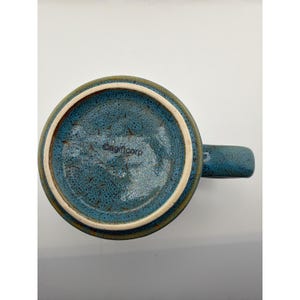 Siesta Key Florida Lifes a Beach Teal Reactive Glaze Coffee Mug image 4