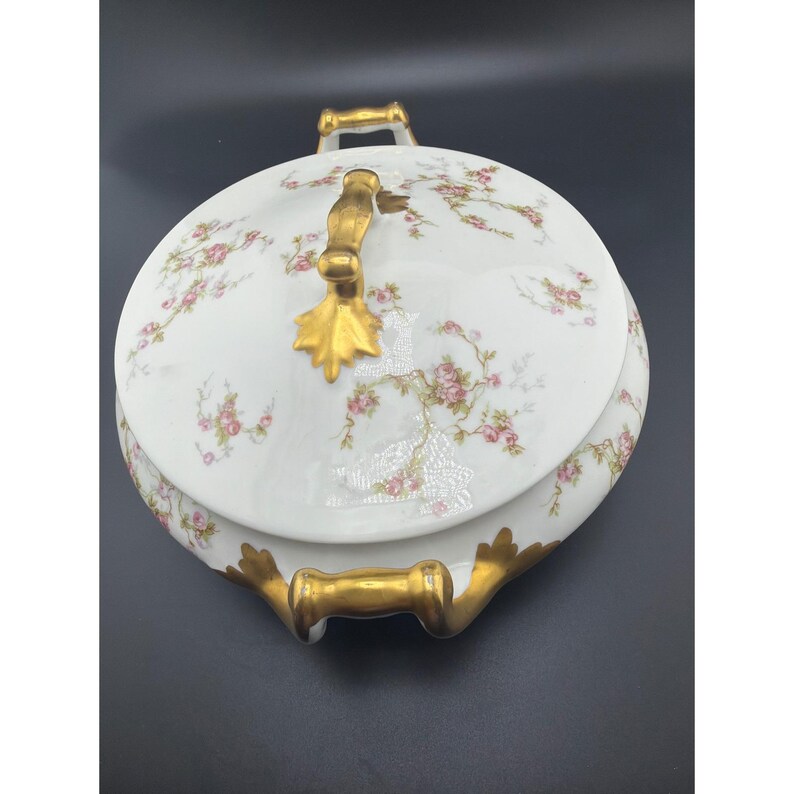 Haviland & Co Limoges France Porcelain Covered Vegetable Tureen Lid image 2