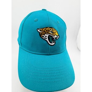 Jacksonville Jaguars NFL Teal Embroidered Logo Adjustable Baseball Hat image 1