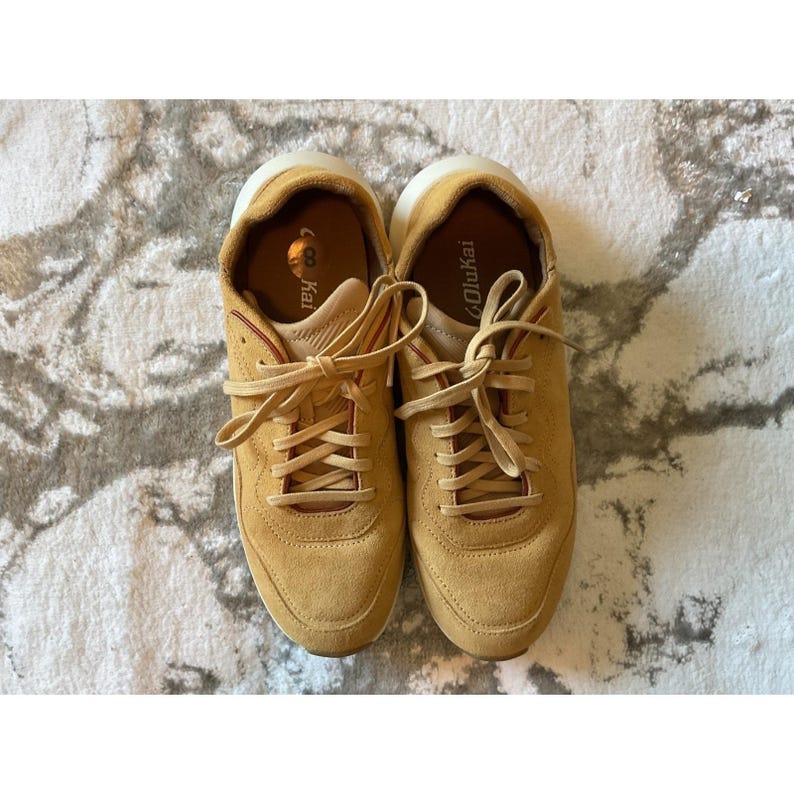 OluKai Sneakers Suede Tan Lace Up Casual Comfort Mens Size 8 image 1
