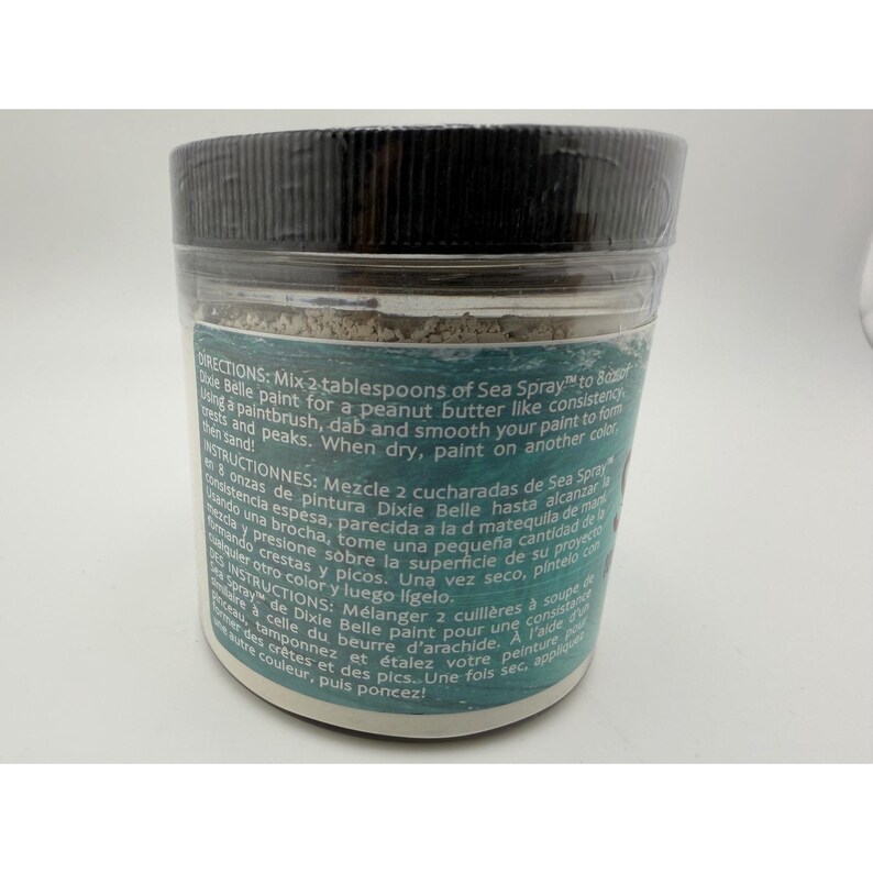 Dixie Belle Sea Spray Aditivo de textura 100% natural 170 g (6 oz) Mezcla para pintura tiza imagen 3
