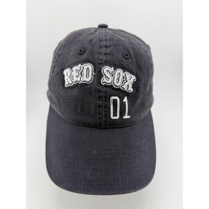 New Era PINK Boston Red Sox MLB Faded Black Baseball Hat image 1