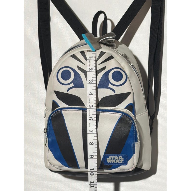 Star Wars Ahsoka Tano Mini Backpack White Blue Faux Leather Fulcrum Bag image 5