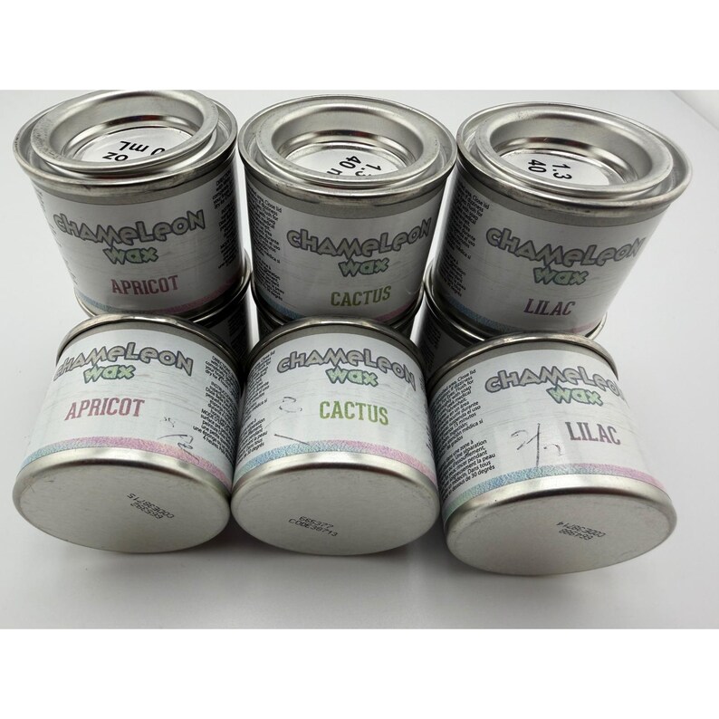 Chameleon Wax Furniture Iridescent Finish 40ml: Apricot Cactus Lilac (Choose 1) image 1
