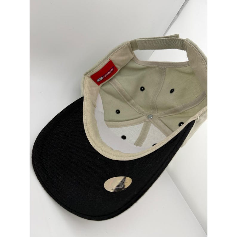 Gorra Reebok Super Bowl XXXVIII 2004 de Houston, NFL, bicolor caqui y negro, ajustable. imagen 3