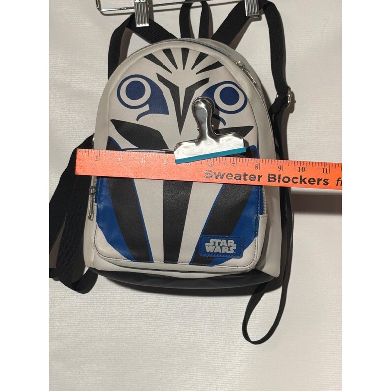 Star Wars Ahsoka Tano Mini Backpack White Blue Faux Leather Fulcrum Bag image 6