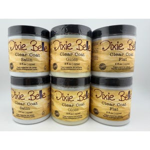 Dixie Belle Clear Coat 8oz Flat REMANING only Furniture Paint Topcoats image 2
