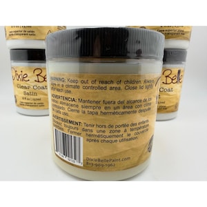 Dixie Belle Clear Coat 8oz Flat REMANING only Furniture Paint Topcoats image 3