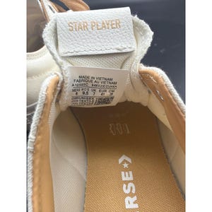 Converse Star Player 76 Low Egret Sandy Shore Canvas Sneakers A12593C M8 W9.5 image 4