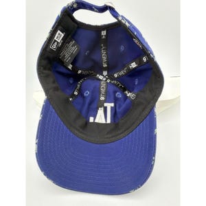 Los Angeles Dodgers Blue Floral LA Logo Adjustable Baseball Cap zdjęcie 3