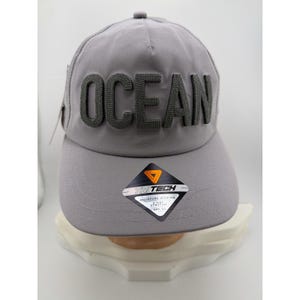 TriTech Ocean Gray 4-Way Stretch UPF 30 Performance Baseball Cap image 1