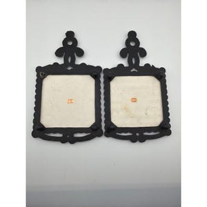 Vintage Enesco Japan Irish Blessing Cast Iron Ceramic Trivet Set of 2 image 3