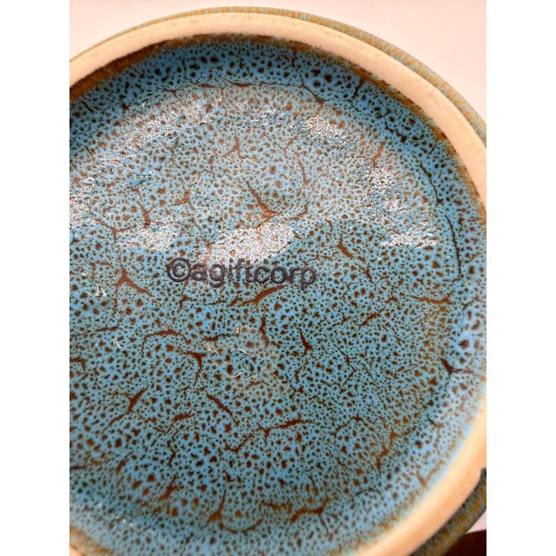 Siesta Key Florida Lifes a Beach Teal Reactive Glaze Coffee Mug image 5