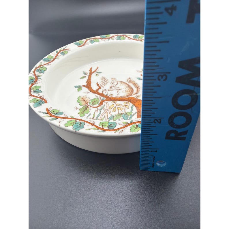 Vintage Tiffany & Co Johnson Brothers Squirrel Pie Dish England 6.5 Inch image 4