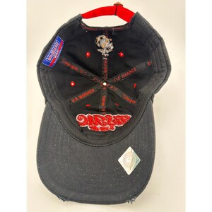 K&S Unique USMC Marines Black Red Embroidered Adjustable Hat 1975 image 5