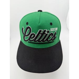 Cappellino snapback Boston Celtics Youth verde e nero con logo NBA. immagine 6
