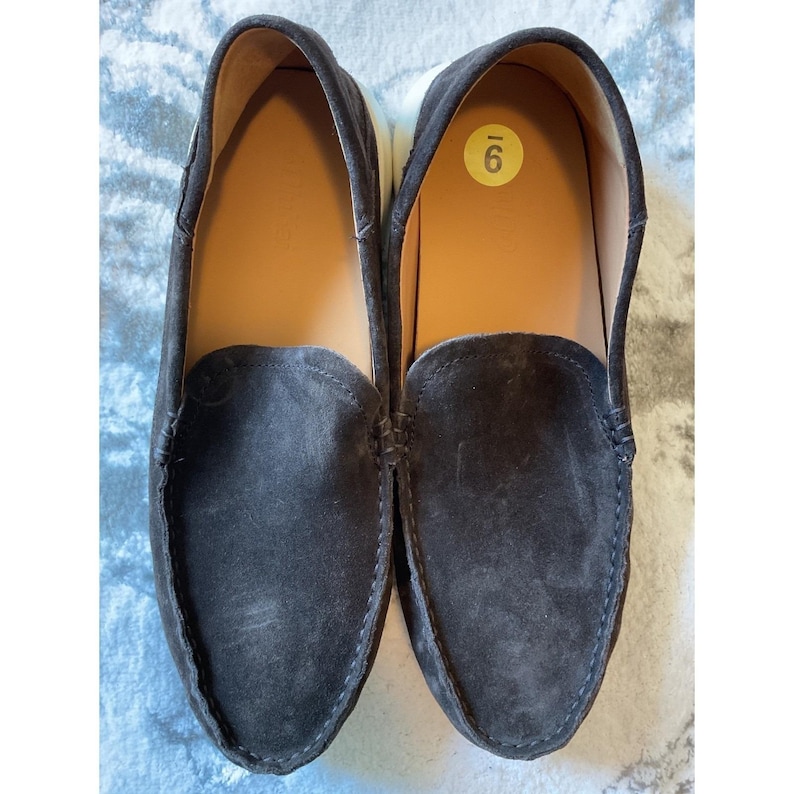 Olukai Mens Gamuza Ka'a Driver Mocasines Zapatos Azul Oscuro Talla 9 imagen 1
