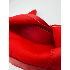 Charlotte Russe Red Faux Suede Rhinestone Wrap Ankle Booties Size 8 image 7