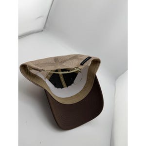 Vortex Optics braun-beige Mesh Trucker Snapback-Mütze mit Lederaufnäher Bild 4