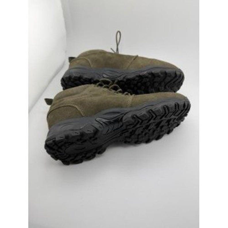 Calto Olive Green Suede Ankle Boots Mens 8 Lug Sole Casual Hiking Chukka image 5