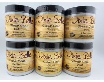 Dixie Belle Clear Coat 8oz Flat REMANING only Furniture Paint Topcoats