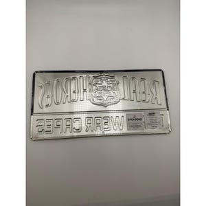 Open Road Brands Real Heroes Don't Wear Capes Police Metal Sign 12x6 New image 2