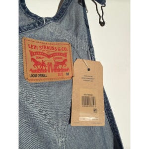 Levi's SilverTab Denim Overalls 34x30 Medium Wash Carpenter Workwear image 4