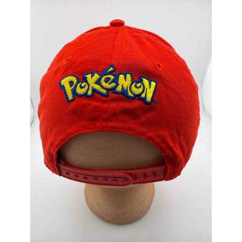 Pokemon Pokeball Red White Black Adjustable Snapback Hat immagine 2