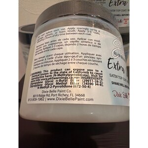 Dixie Belle Silk All-In-One Mineral Paint Extra Coat Satin Top Coat 16oz 4 left image 3