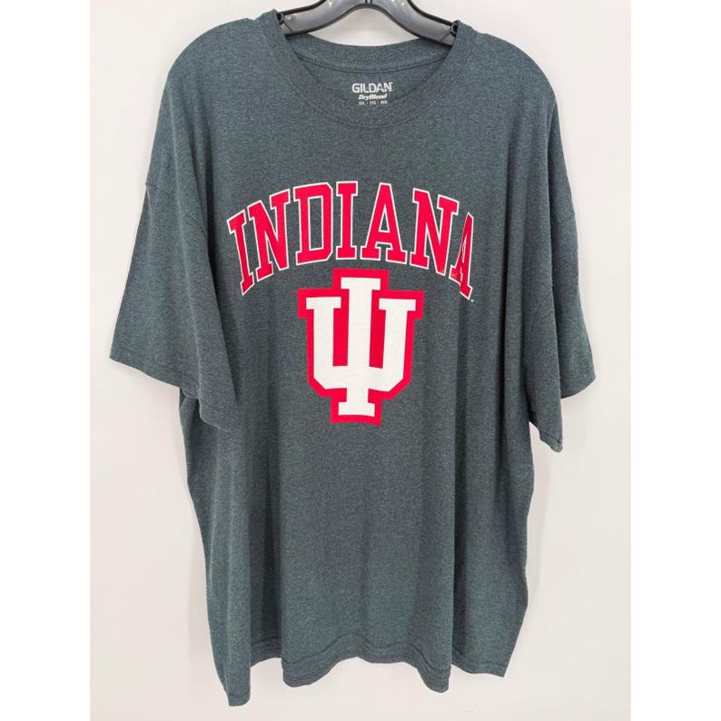 Gildan Indiana Hoosiers Crimson White Grafik-T-Shirt Herren 2XL DryBlend Bild 1