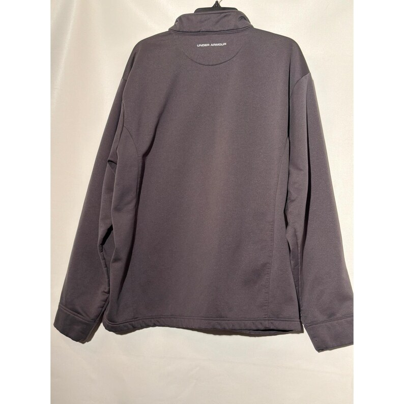 Under Armour Men's XL Gray Quarter Zip Pullover Athletic Shirt image 2