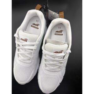 Avia White Knit Light Runner Lace Up Sneakers WMAV44AC022 Womens 11 NWT image 4