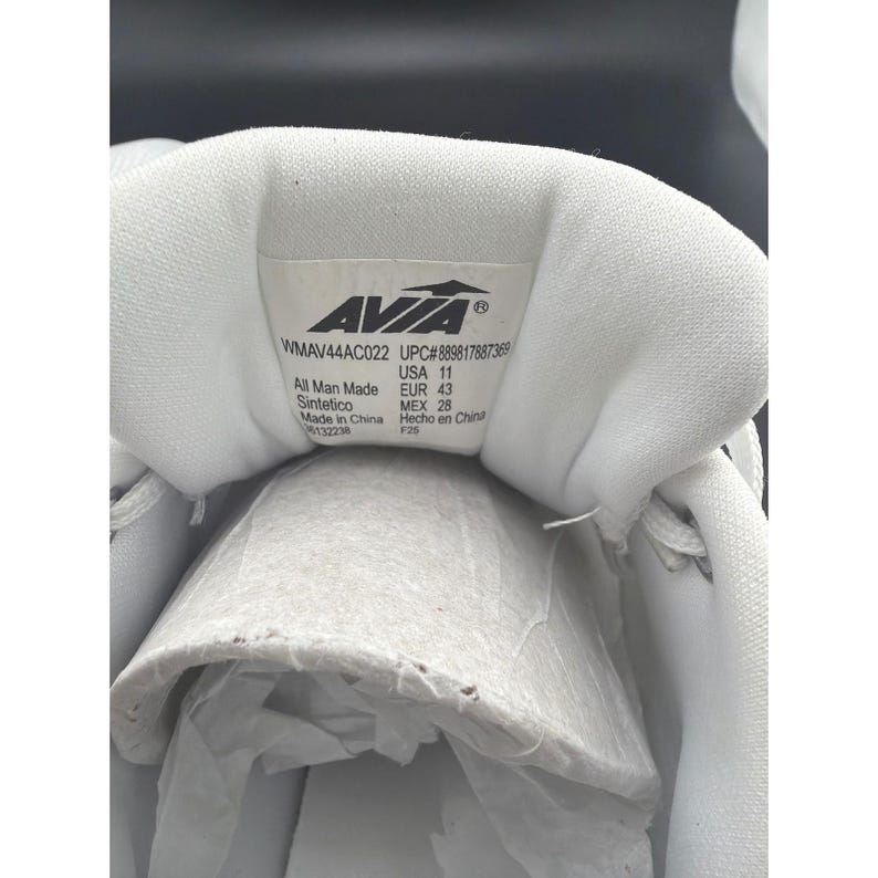 Avia White Knit Light Runner Lace Up Sneakers WMAV44AC022 Womens 11 NWT image 8