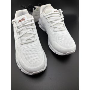 Avia White Knit Light Runner Lace Up Sneakers WMAV44AC022 Womens 11 NWT image 1