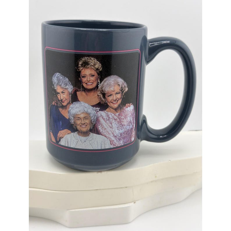 The Golden Girls Gray Ceramic Mug Dorothy Rose Blanche Sophia image 1