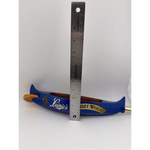 Leinenkugel's Sunset Wheat Beer Tap Handle Blue Canoe Orange Slice image 5