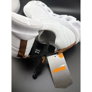 Avia White Knit Light Runner Lace Up Sneakers WMAV44AC022 Womens 11 NWT image 6