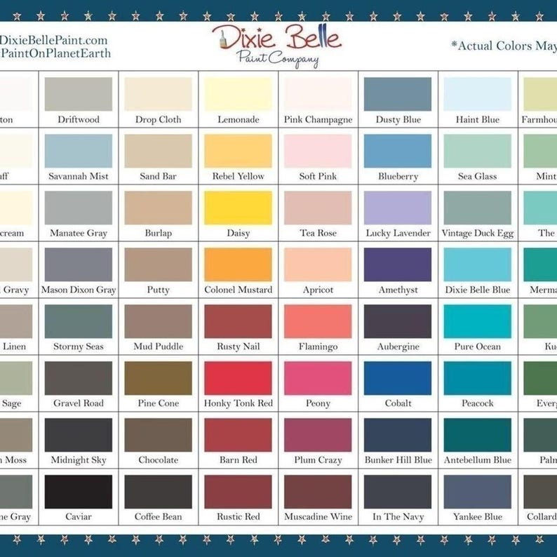 Dixie Belle Chalk Mineral Paint 32oz Furniture DIY Paint ALL Colors image 2