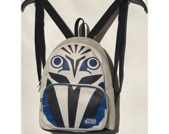 Star Wars Ahsoka Tano Mini Backpack White Blue Faux Leather Fulcrum Bag